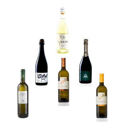 The white selection (6 different wines, 15% discount)