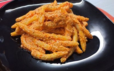 Fileja with ‘nduja e ricotta recipe